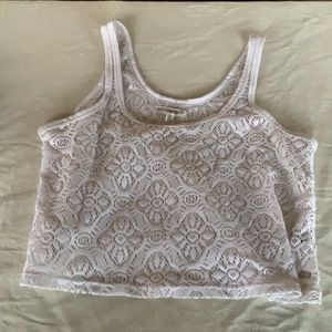 Crop lace top
